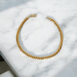14K YG Micro Cuban Links Bracelet / 8.54gr / 4mm / 7in /