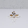 14K YG Lab Diamond Pear Cut Brilliant With Certificate Engagement Ring / 4gr / Sz 7 / 2.84 CTTW Lab VS / E-F