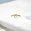 10K YG Diamond Heart  Rings / 1.59gr / Sz 6 3/4 / 0.09Wt Dia