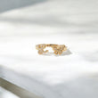 10K YG Diamond Butterfly - Letter L Rings / 2.34gr / Sz 6 3/4 / 0.09Wt Dia