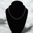 14K Yellow Gold Chain Tornasol Pearls / 22.6gr / 6.2mm / 17in