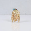 14K YG Jesus Face Pendant / 6.8gr / 1.8in /