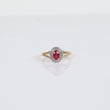 Ruby Ring 10K Yellow Gold With Zirconia / 2gr / Size 7