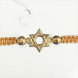18K Yellow Gold Tejido David'S Star Bracelet Adjustable / 0.99gr