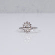 14K WG Lab Diamond Oval Cut Brilliant With Certificate Engagement Ring / 2.1gr / Sz 7 / 1.59 CTTW Lab VS / E-F