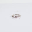 Women Engagement Ring 14K White Gold With Diamonds / 3.4gr / Size 4.5