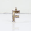 10K YG Diamond Letter F Pendant / 2.47gr / 0.8in / D-0.55Ct