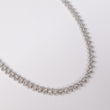 10K WG Diamond Luxury Pear Style Chain / 23.9gr / 5.6mm / 17in / D-3.85Ct