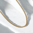 10K YG Micro Cuban Links Chain / 32.15gr / 4.5mm / 21in /