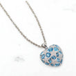 18K-10K Diamond Heart Set Jewelry / 33.8gr / 3.1mm / 20in / Wt Dia - Sapphire