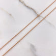 18K Rose Gold Military Balls Chain / 2.1gr / 0.9mm / 19.5in