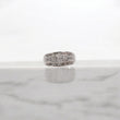 14K WG Diamond Luxury Square  Engagement Ring / 5.67gr / Sz 6 3/4 / 0.95Wt Dia