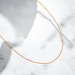 18K Rose Gold Chino Link Chain / 1.6gr / 1mm / 19.5in