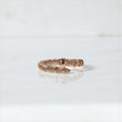 14K RG Snake Rings / 4.7gr / Sz 9.5 / White Zircons