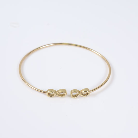 10K Yellow Gold Infinity Bracelet / 3gr / 1.5mm / Sz 16