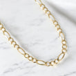 14K Yellow Gold Figaro Chain / 36gr / 8mm / 20in