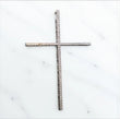 Diamond Cross Pendant 14K White Gold / 0.20Ct Dia / 2.7gr