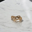 14K YG Mom Ring / 2.25gr /Sz 7