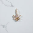 10K YG Diamond Cannabis Leaf Pendant / 2.9gr / 1in / D-0.6Ct