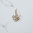 10K YG Diamond Cannabis Leaf Pendant / 2.9gr / 1in / D-0.6Ct