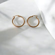 18K Rose Gold Fashion Hoop Earrings / 1.8gr