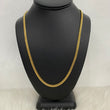 14K YG Micro Cuban Links Chain / 32.92gr / 4mm / 24in /