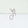 10K WG Diamond Letter A Italics Pendant / 2.56gr / 1.1in / D-0.69Ct