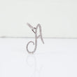 10K WG Diamond Letter A Italics Pendant / 2.56gr / 1.1in / D-0.69Ct