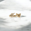 10K YG Diamond Butterfly - Letter X Rings / 2.22gr / Sz 7 / 0.09Wt Dia