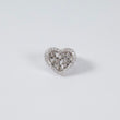 10K WG Diamond Heart With Baguette Ring / 7.2gr / Sz 7 / 3Ct / VS2-SI / G-H