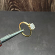 14K Yellow Gold Diamond Luxury Engagement Ring 0.54Ct Dia / 2.83gr / Size 6 3/4