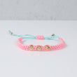18K YG Fashion Double Color Bracelet Tejido / 0.86gr / Adjustable /