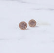 14K Yellow Gold Diamond Circle  Stud Earrings 1.53Ct / 3.22gr