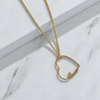 10K YG Heart - Queen  Set Jewelry / 2.81gr / 1.4mm / 16in /