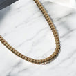 10K YG Cuban Links Chain / 91.35gr / 7.8mm / 22in /