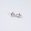 14K WG Lab Diamond Oval Cut Stud Earrings / 3.7gr / 13mm / 4.50Ct Lab / VS / F