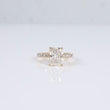 14K YG Lab Diamond Rectangular Modified Brilliant Engagement Ring / 3.35gr / Sz 6 3/4 /