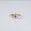 14K YG Lab Diamond Round Brilliant Engagement Ring / 3.23gr / Sz 7 / 2Ct Lab Dia / E / VS1