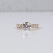 14K YG Lab Diamond Round Brilliant With Certificate Engagement Ring / 3.16gr / Sz 7 / 2.73 CTTW Lab VS / E-F