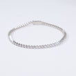 14K WG Lab Diamond Tennis Bracelet / 5.4gr / 2.5mm / 7in / 2.75Ct Lab / VS / F