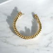 14K YG Micro Cuban Bracelet / 28.7gr / 7mm - 7in