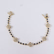 14K YG Diamond Clovers With Sapphire Bracelet / 11.35gr / 2.6mm / 7in / 1.40Ct / VS2-SI / G-H / 2.02Ct Sap