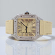 Cartier Santos Light Yellow Bustdown XL Watch
