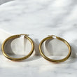 14K Yellow Gold Hoop Earrings / 4.6gr