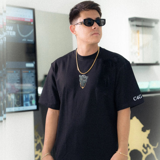 Heart / Panther Black T-Shirt