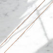 18K Rose Gold Box Link Chain / 1.5gr / 0.6mm / 18in