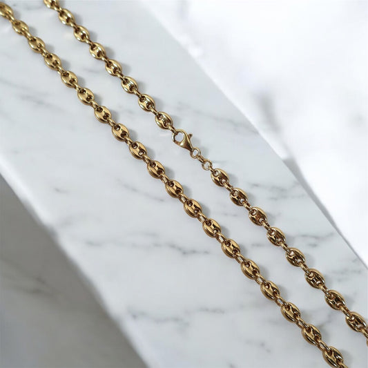 10K YG Gc Link Chain / 13.65gr / 5mm / 24in