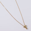 14K Yellow Gold Letter T Jewelry Set / 1.4gr / 1.2mm / 18in