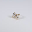 14K YG Lab Diamond Pear Cut Brilliant With Certificate Engagement Ring / 5gr / Sz 5.5 / 1.61Ct Lab Dia / E / VVS2