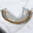 10K YG Cuban Links Bracelet / 95.76gr / 13mm / 8in /